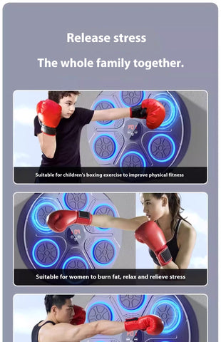 Music Boxing Machine Household With RGB Light Bluetooth Adults Mode Speed Adjustable For Indoor Kickboxing Karate Fitness Home