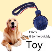 Interactive Dog Toy Ball Interactive Teether With Rope Dog Ball Pet Supplies Chewing Ball Training For Living Room Lake Beach Pets Products