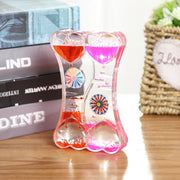 Slide Oil Drop Decompression Toy Plastic Oil Drop Ornaments Liquid Hourglass Dynamic Oil Leak