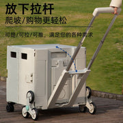 Portable Folding Shopping Cart Take Express Trolley Trolley Trolley Trailer Household Trolley Portable Shopping Cart Small Trolley