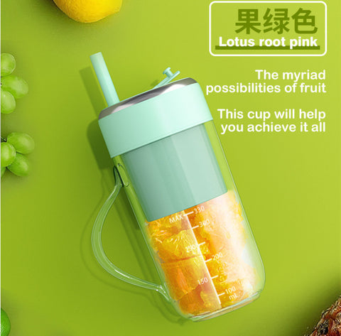 Portable USB Fresh Juicer Fruit Blender Baby Food Supplement Cooking Machine Straw Juicer Cup Blender